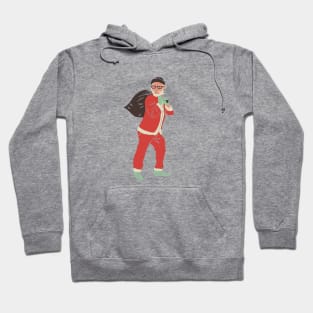 Hipster Santa Hoodie